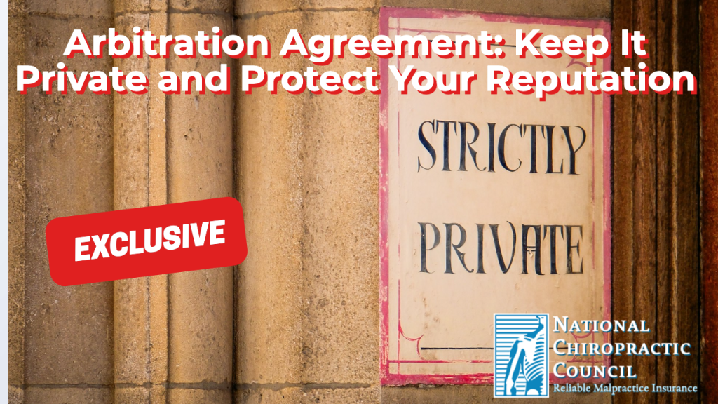 Arbitration Agreement: Keep It Private and Protect Your Reputation