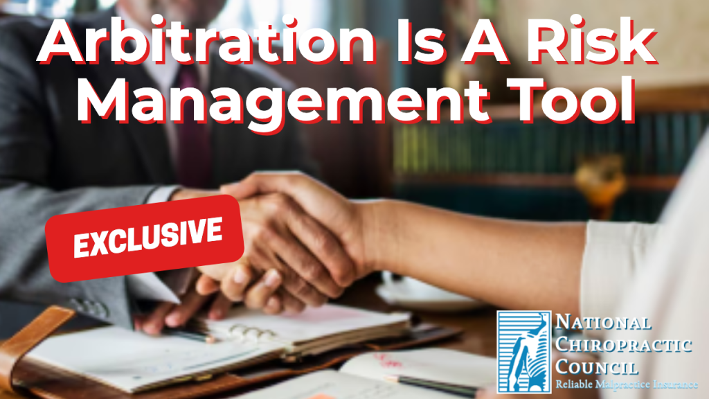 Arbitration Is A Risk Management Tool