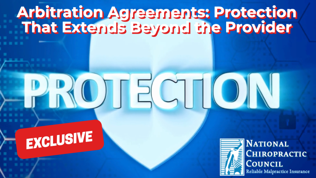 Arbitration Agreements: Protection That Extends Beyond the Provider