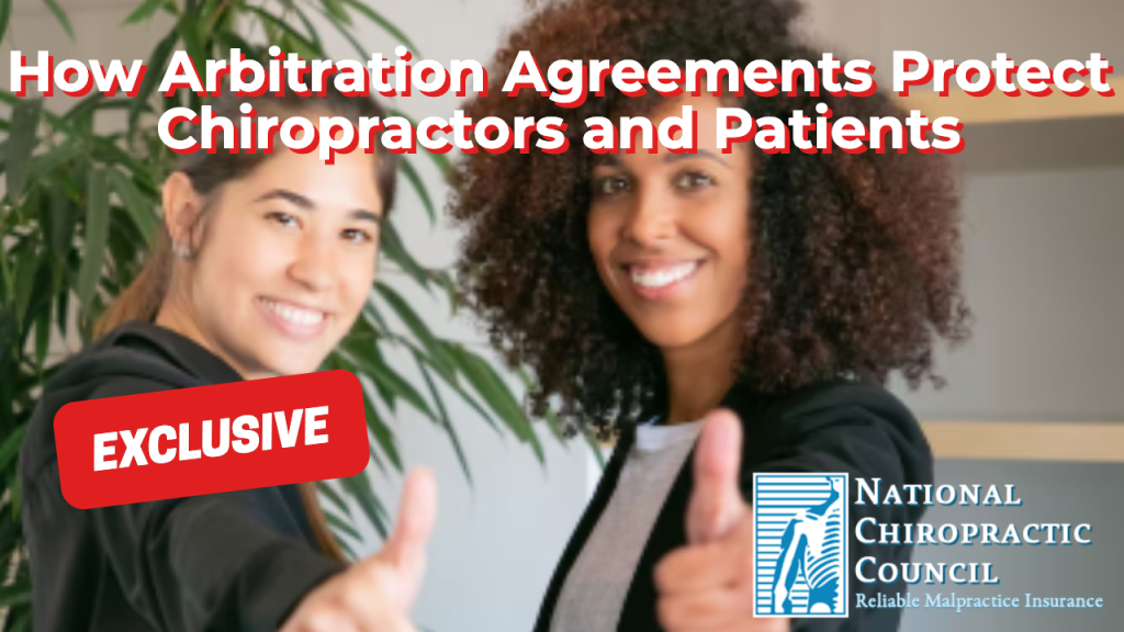 How Arbitration Agreements Protect Chiropractors and Patients